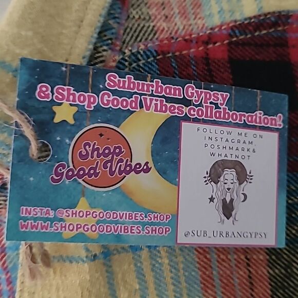 Handmade Vintage Upcycled Kantha & Flannel Shacket - THE DAVE MATHEWS BAND - Picture 11 of 11